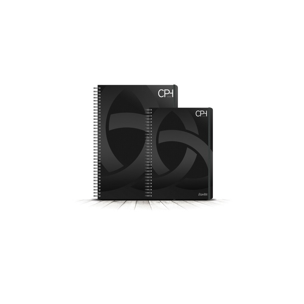 BANTEX BANTEX COPENHAGEN spiralblock A4+ 80S 80 g linjerat L8, svar...