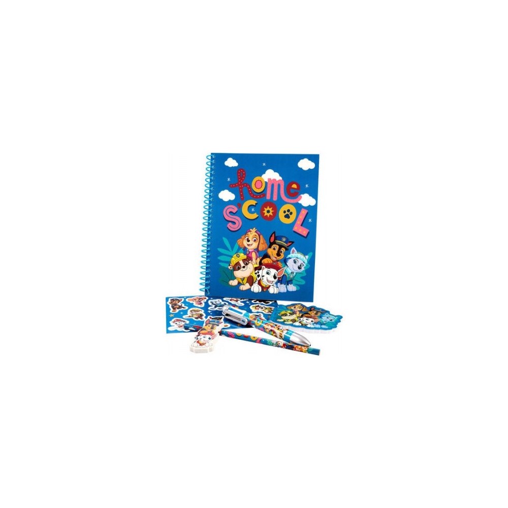 Øvrige Paw Patrol skrivset A5 spiralblock 60 linjerade ark, flerfär...