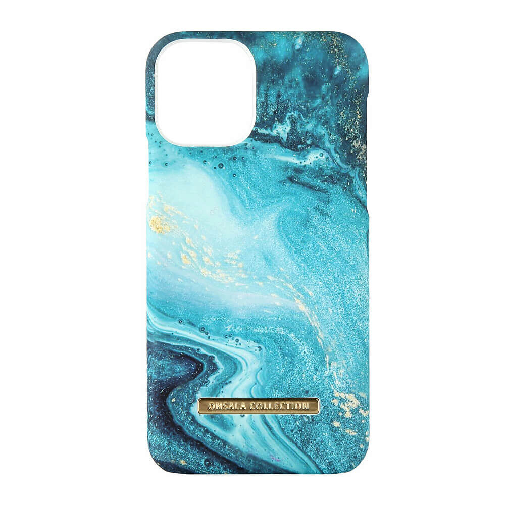 ONSALA COLLECTION Mobilskal Soft Blue Sea Marble iPhone 11 Pro