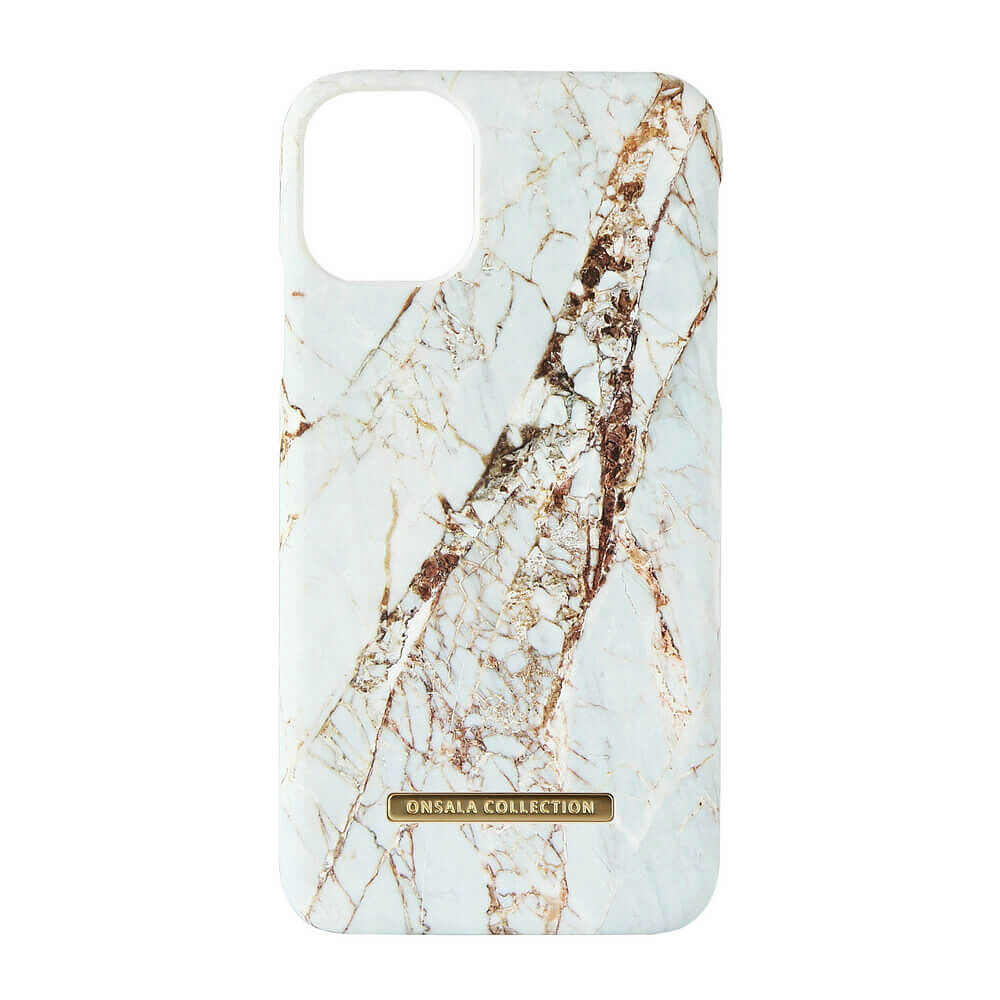 ONSALA COLLECTION Mobilskal Soft White Rhino Marble iPhone 12 Mini