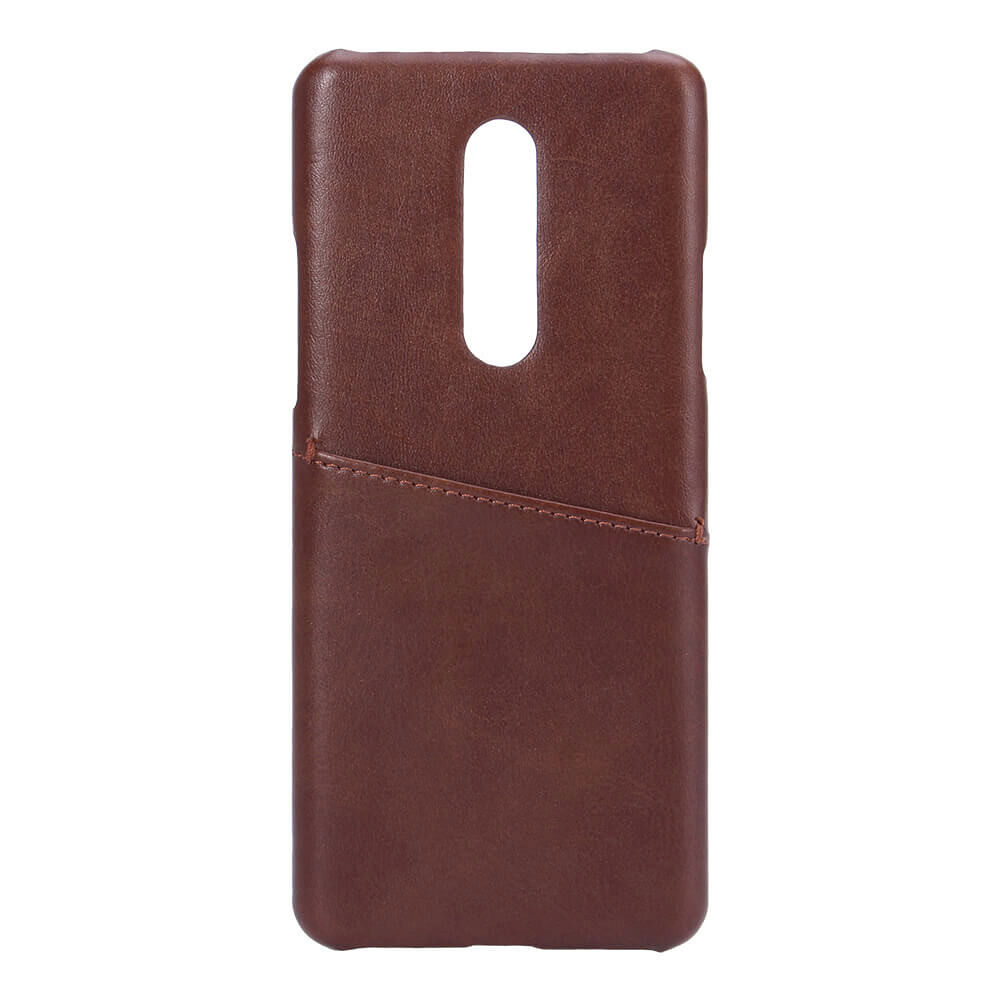 ONSALA Mobilskal Brun med Kortfack Oneplus 8