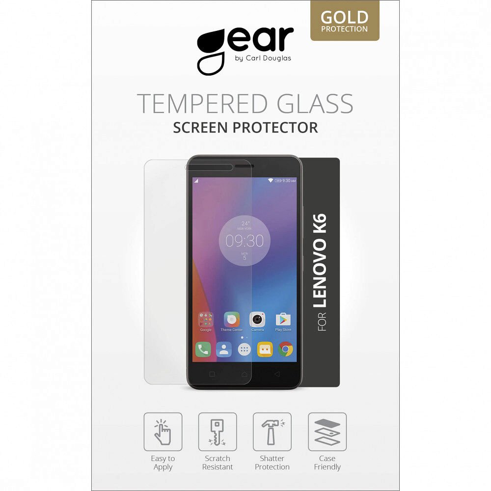 GEAR Härdat Glas 2.5D Lenovo K6