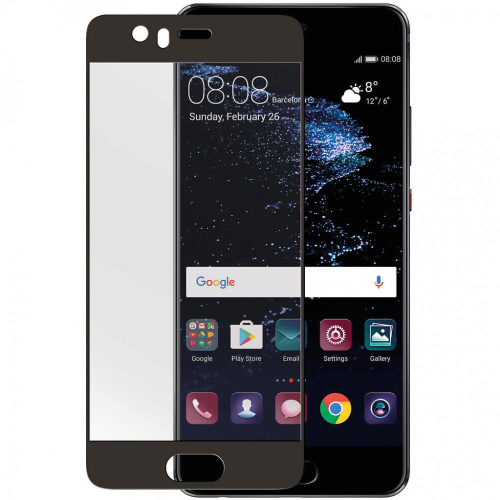 GEAR Härdat Glas 3D Full Cover Svart Huawei P10 Plus