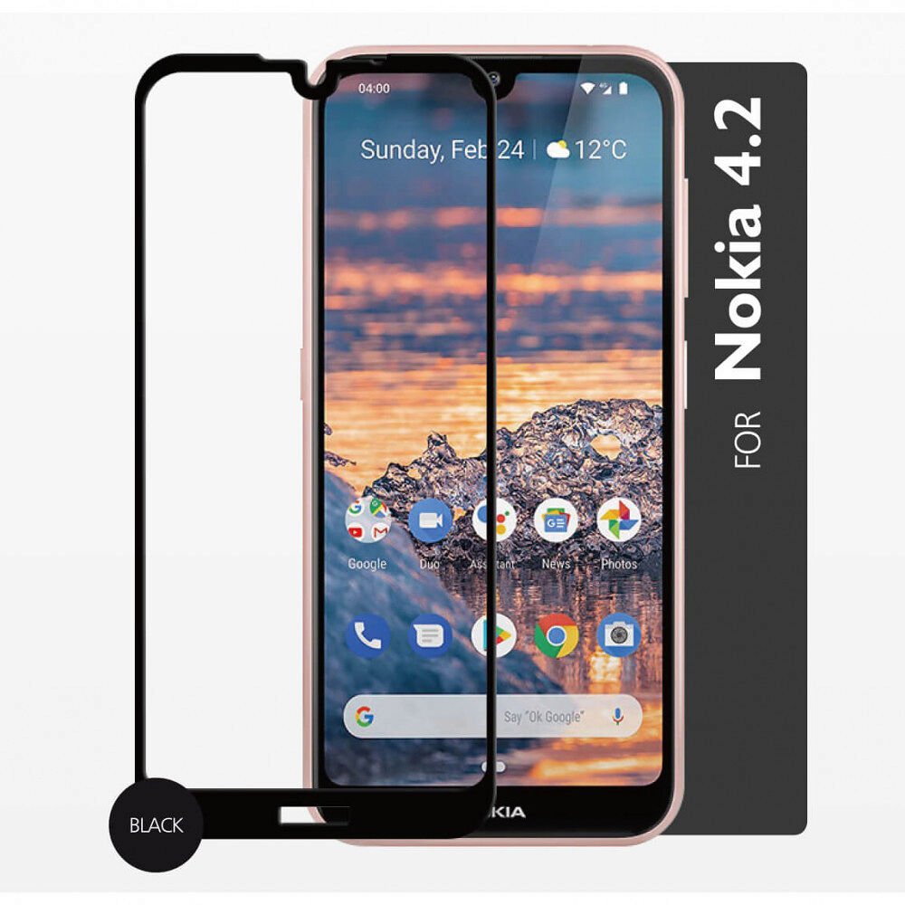 GEAR Härdat Glas 2,5D Full Cover Nokia 4.2