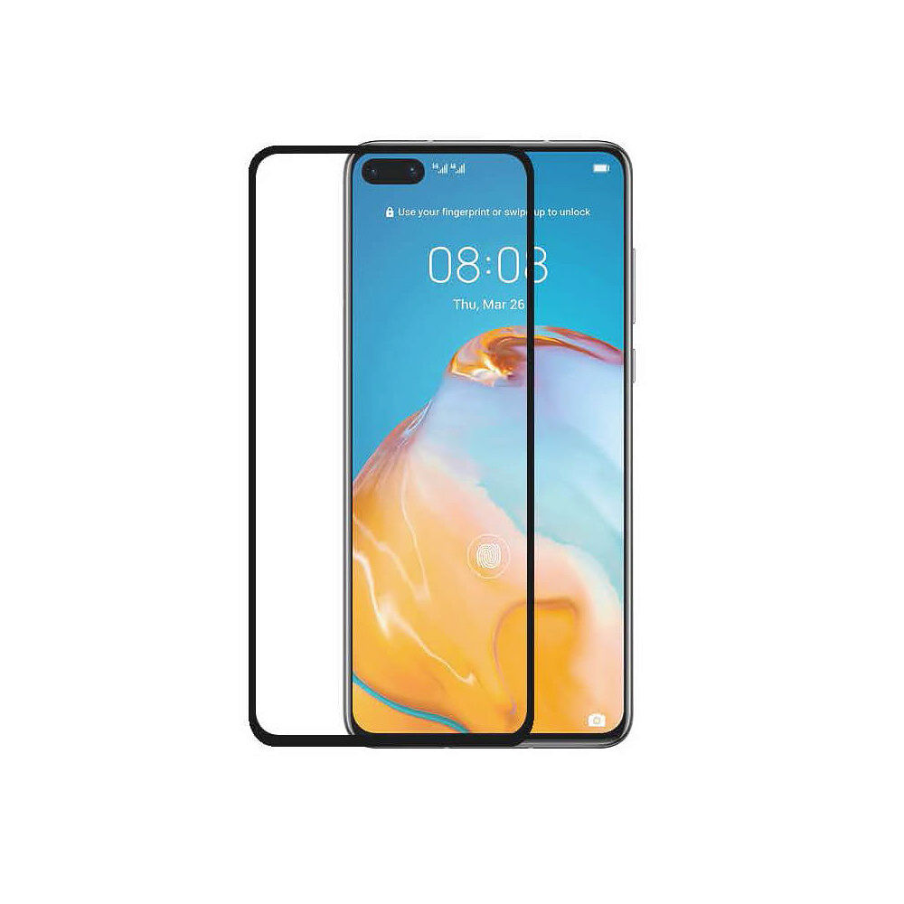 GEAR Härdat Glas 3D Full Cover Black Huawei P40