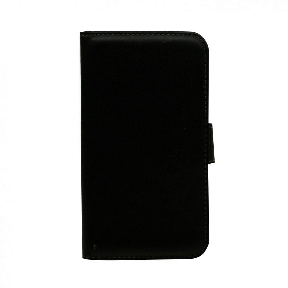 Hama iPhone6 Plus Plånboksväsk Svart Läderlook 2 kredkortspl.