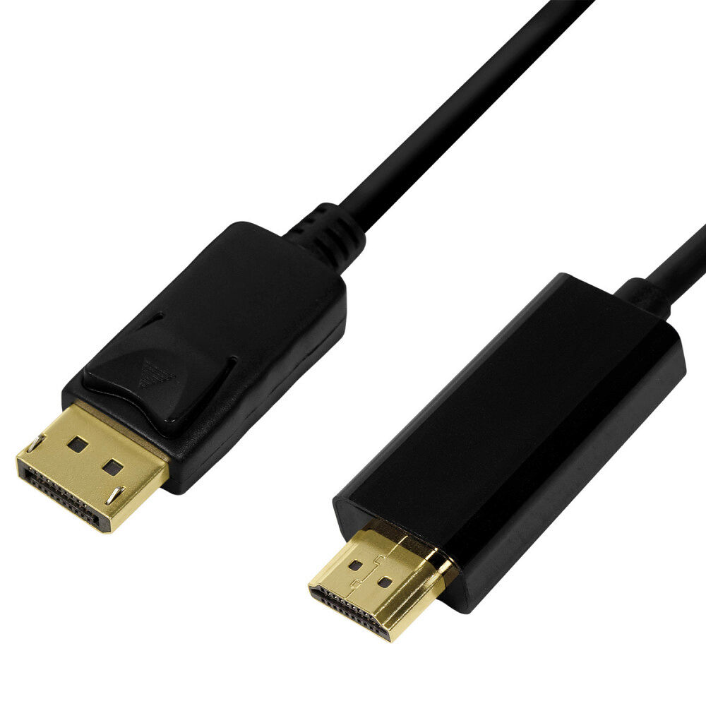 LogiLink DisplayPort 1.2 -> HDMI 1.4 4K/30 Hz 2m Svart