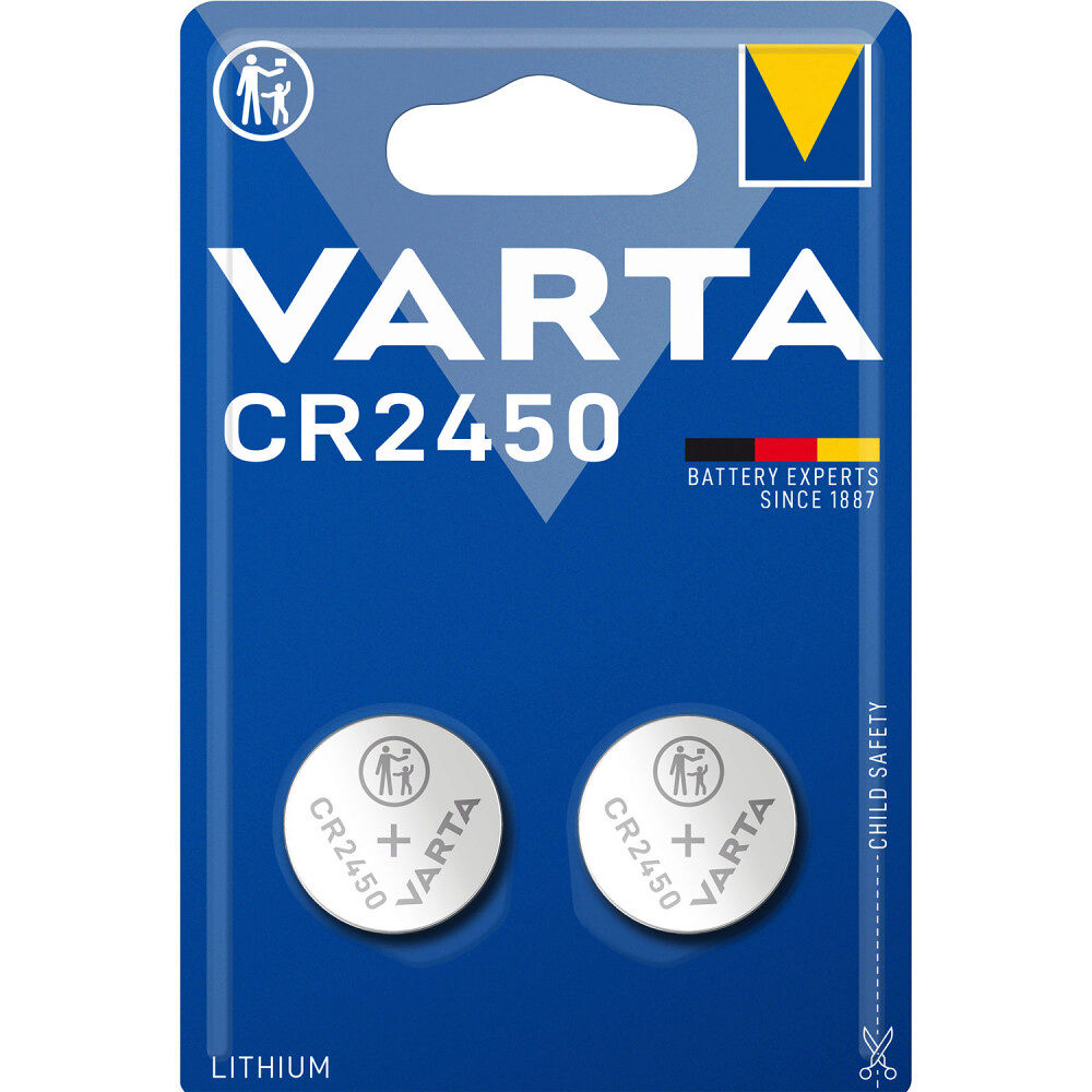 Varta CR2450 3V Lithium Knappcellsbatteri 2-pack