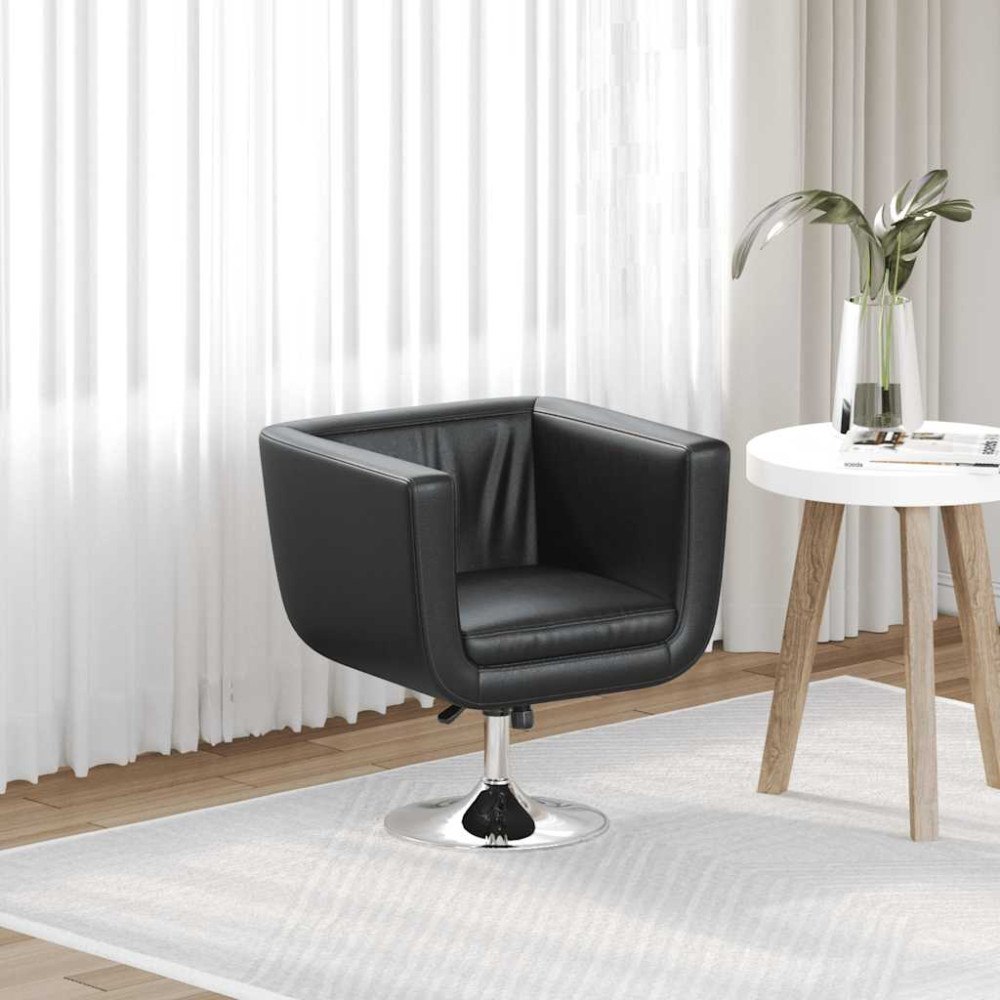 vidaXL Barstol svart konstläder