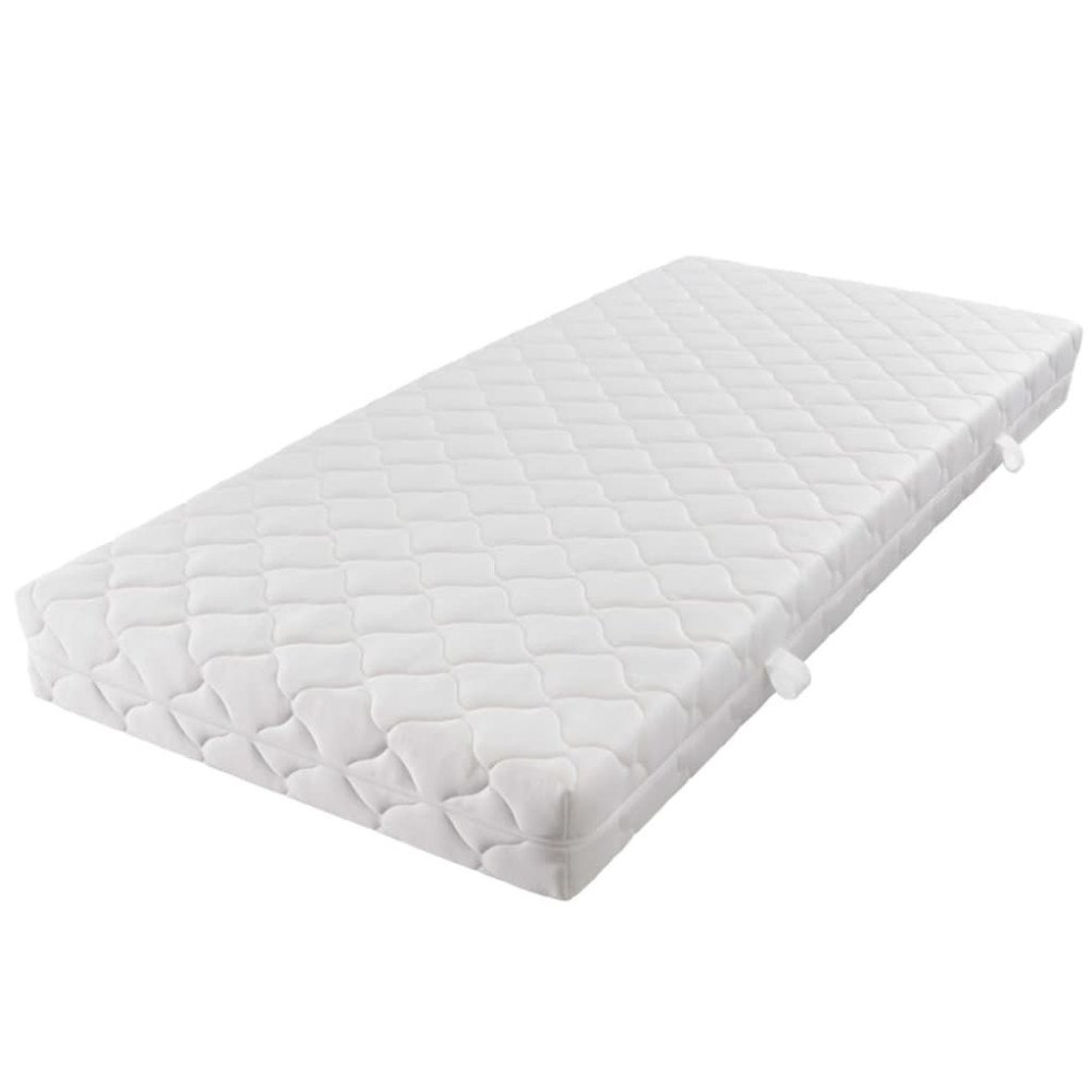 vidaXL Madrass med tvättbart överdrag 200 x 160 x 17 cm H3