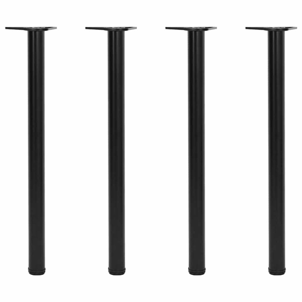 vidaXL Höjdjusterbara bordsben 4 st 870 mm svart