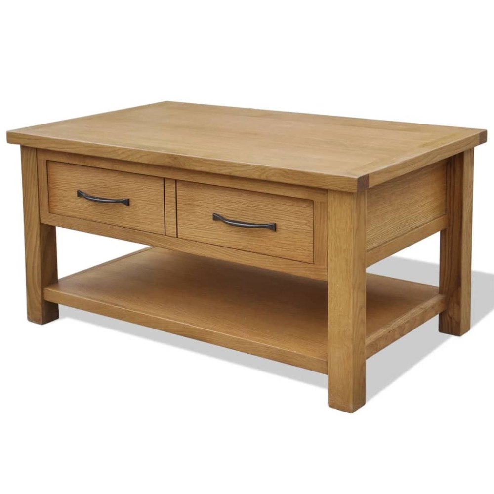 vidaXL Soffbord 88x53x45 cm massiv ek