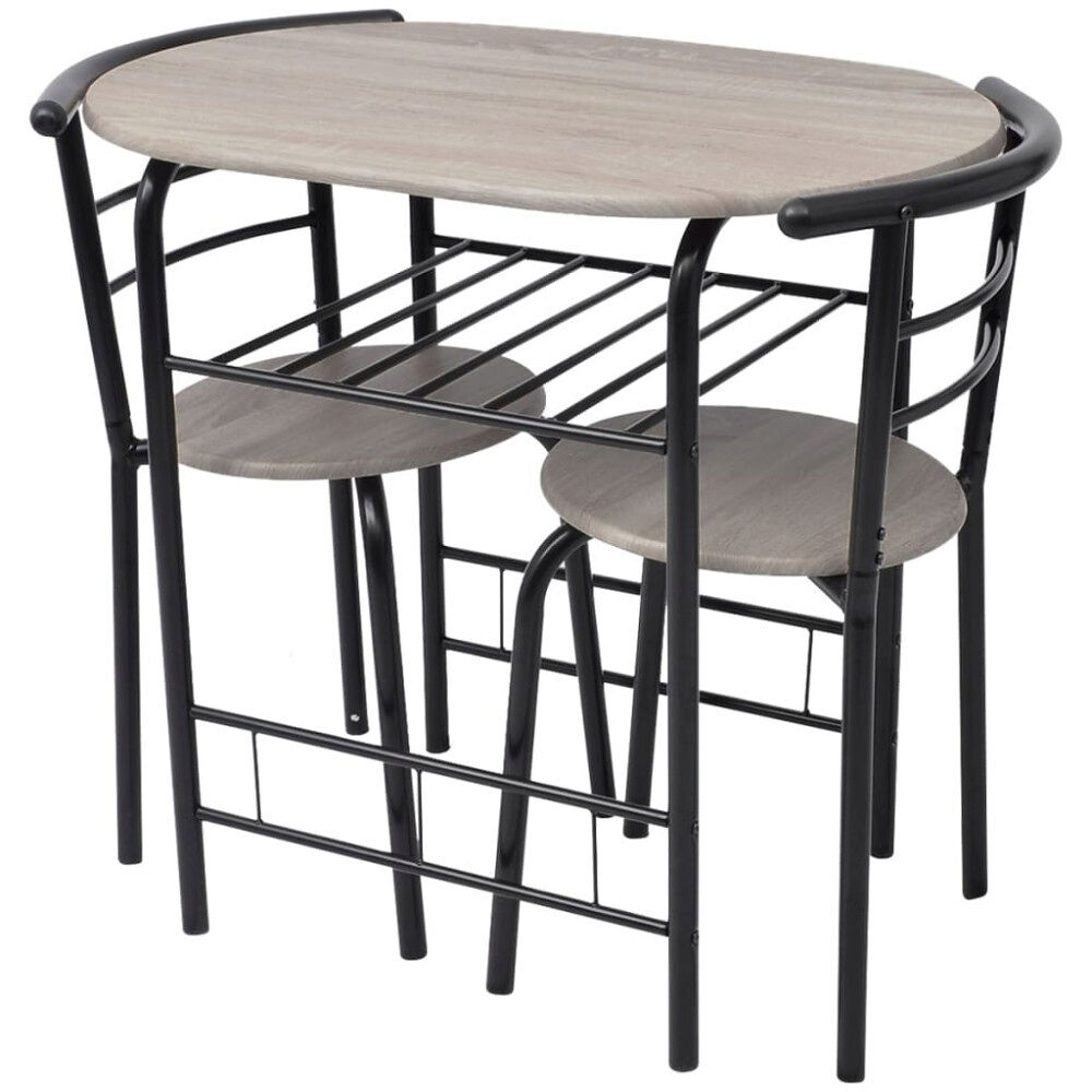 vidaXL Frukostbar med stolar MDF