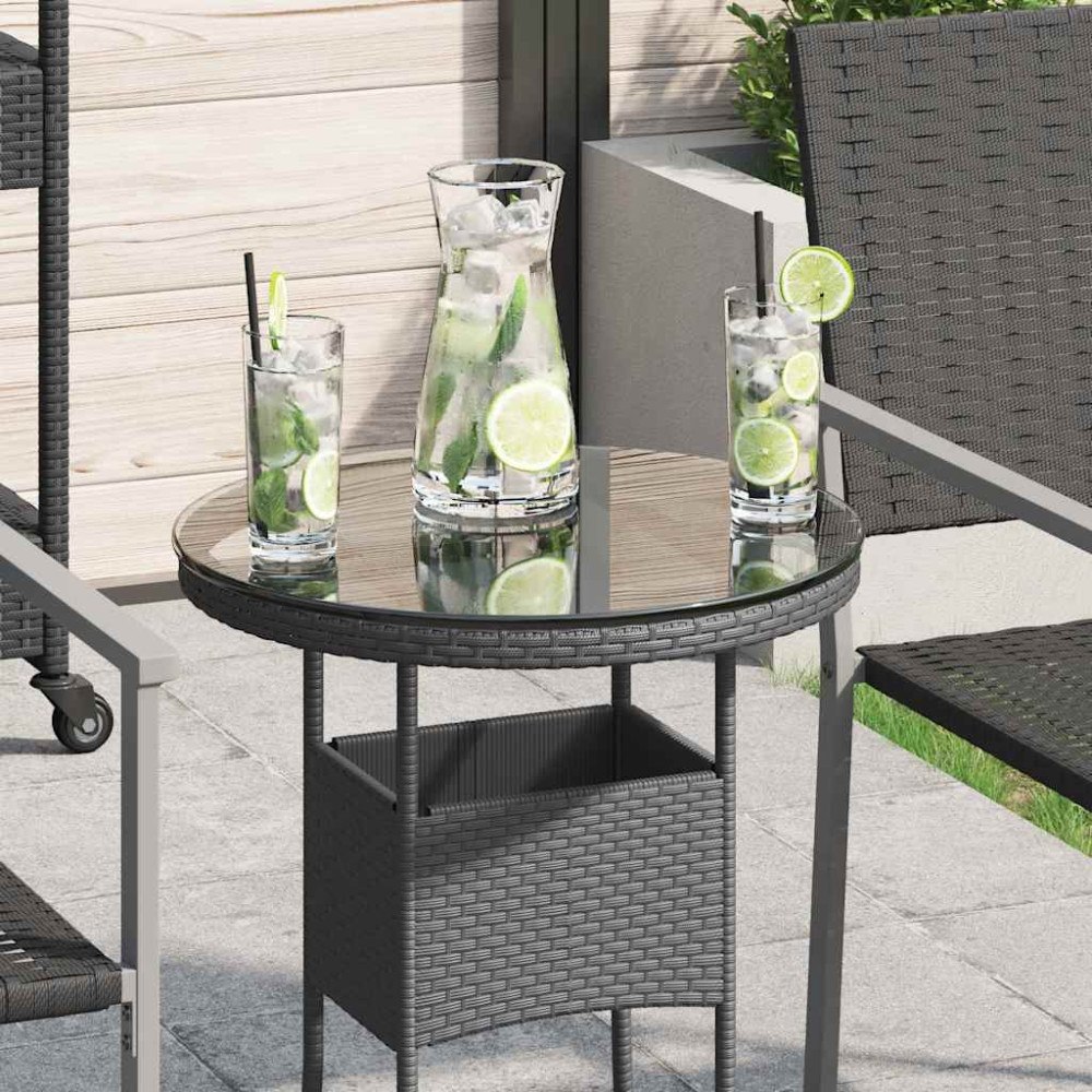 vidaXL Bordsskiva härdat glas rund 400 mm