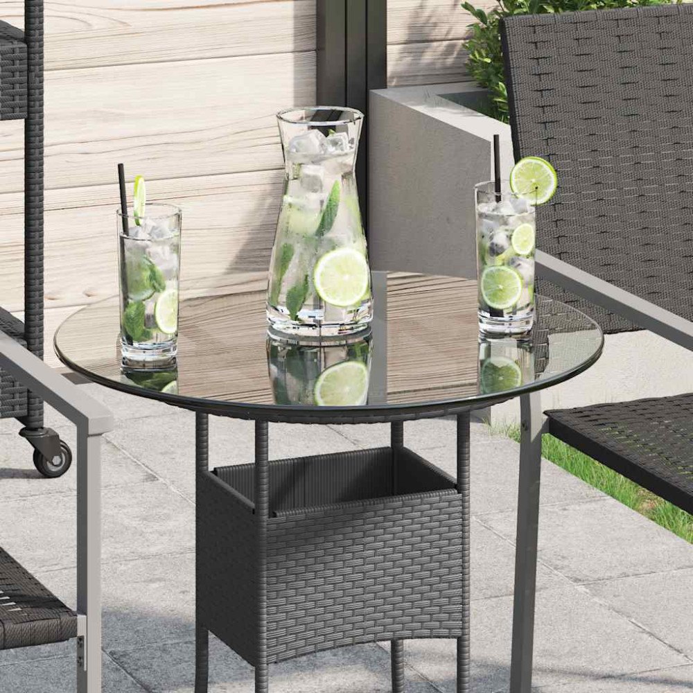 vidaXL Bordsskiva härdat glas rund 500 mm