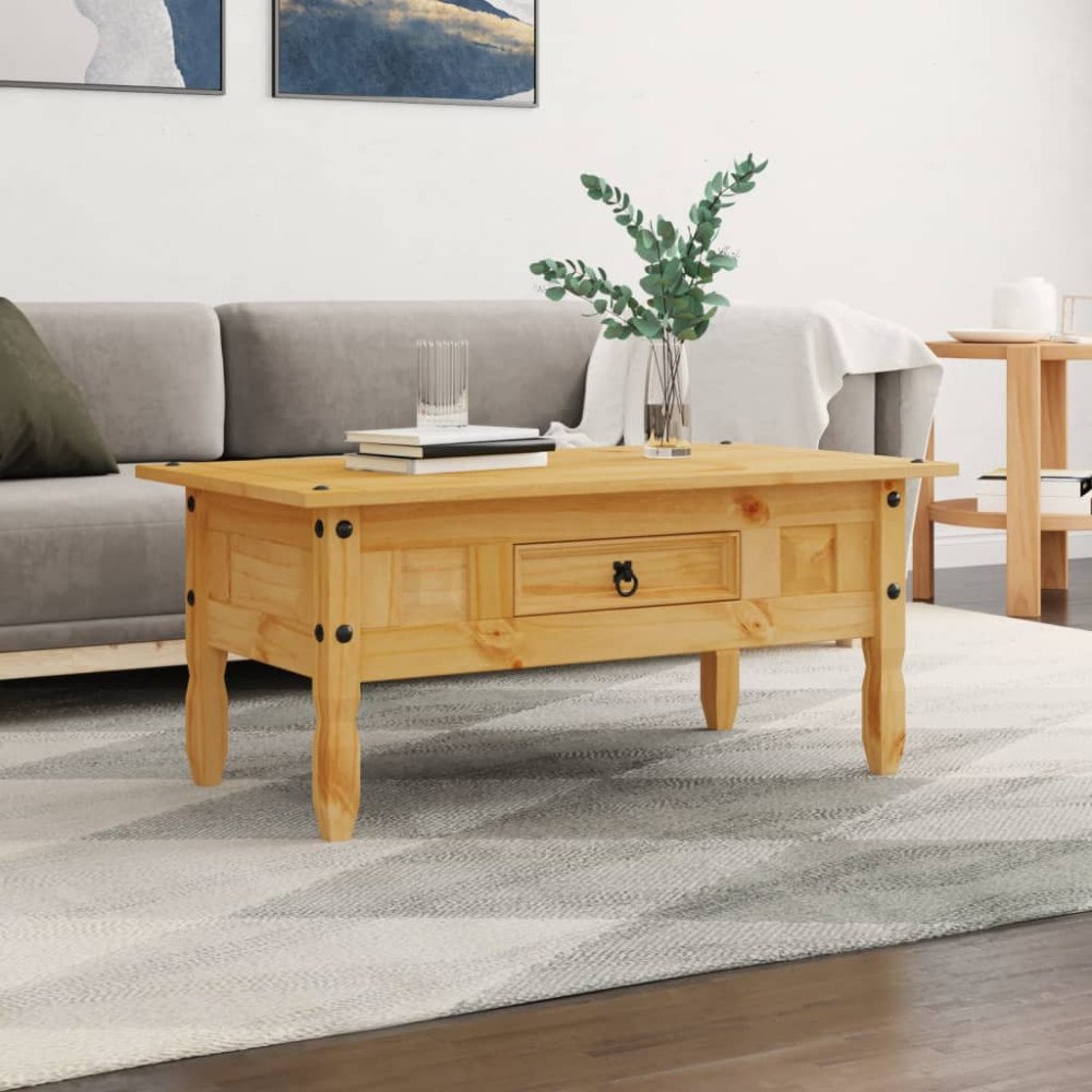 vidaXL Soffbord mexikansk Coronastil furu 100x55x44 cm