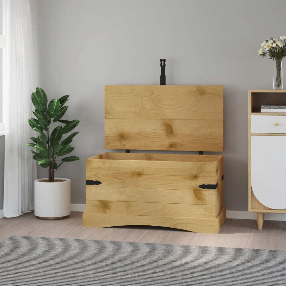 vidaXL Förvaringskista mexikansk Coronastil furu 91x49,5x47 cm