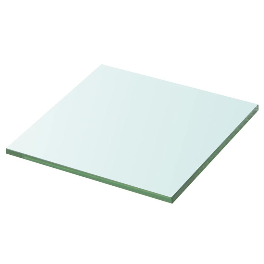 vidaXL Hyllplan glas genomskinlig 20x20 cm