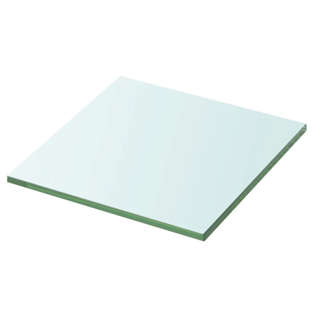 vidaXL Hyllplan glas genomskinlig 20x20 cm