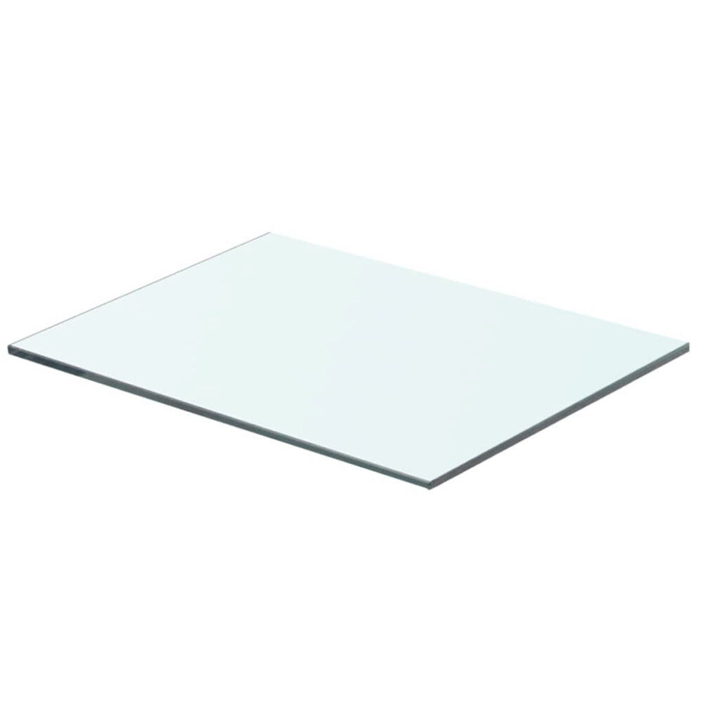 vidaXL Hyllplan glas genomskinligt 40x25 cm