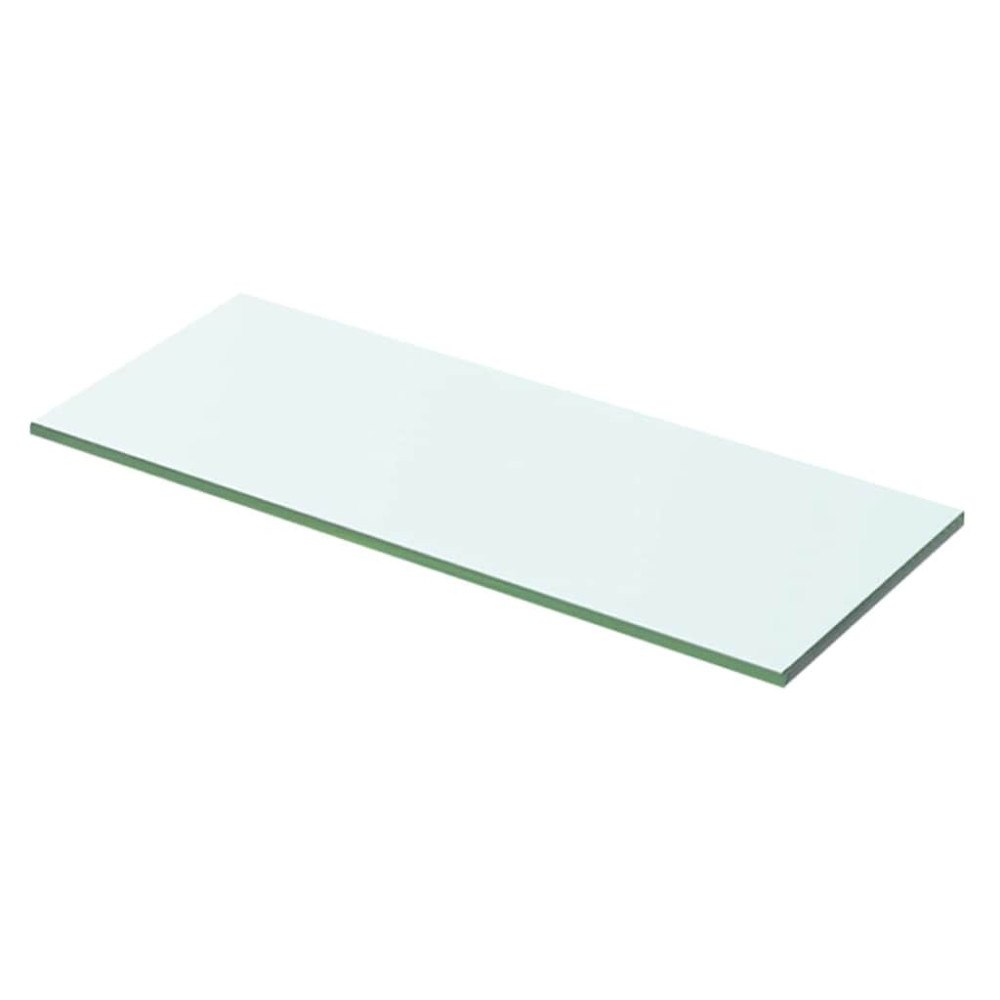 vidaXL Hyllplan glas genomskinlig 50x15 cm