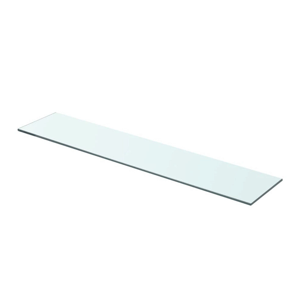 vidaXL Hyllplan glas genomskinlig 70x15 cm