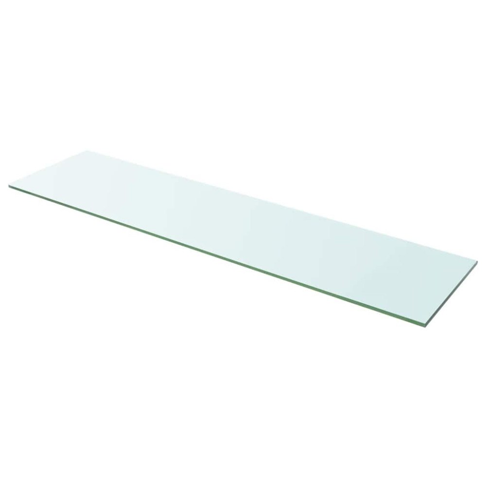 vidaXL Hyllplan glas genomskinlig 100x25 cm