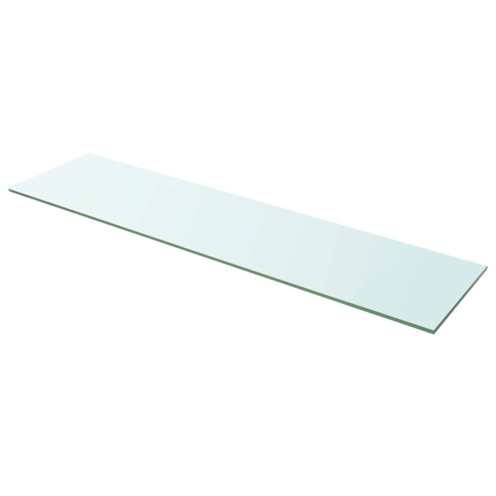 vidaXL Hyllplan glas genomskinlig 100x25 cm