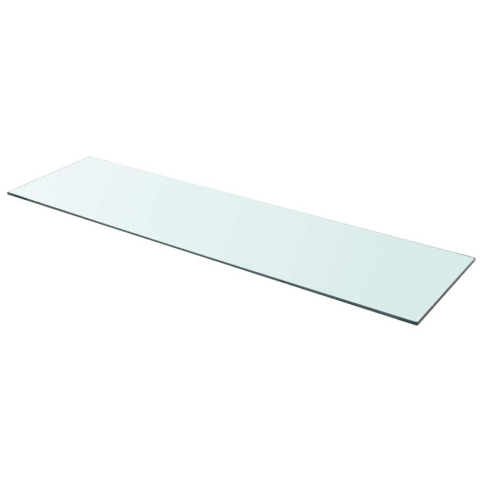 vidaXL Hyllplan glas genomskinlig 110x30 cm