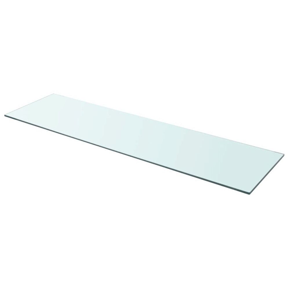 vidaXL Hyllplan glas genomskinlig 110x30 cm