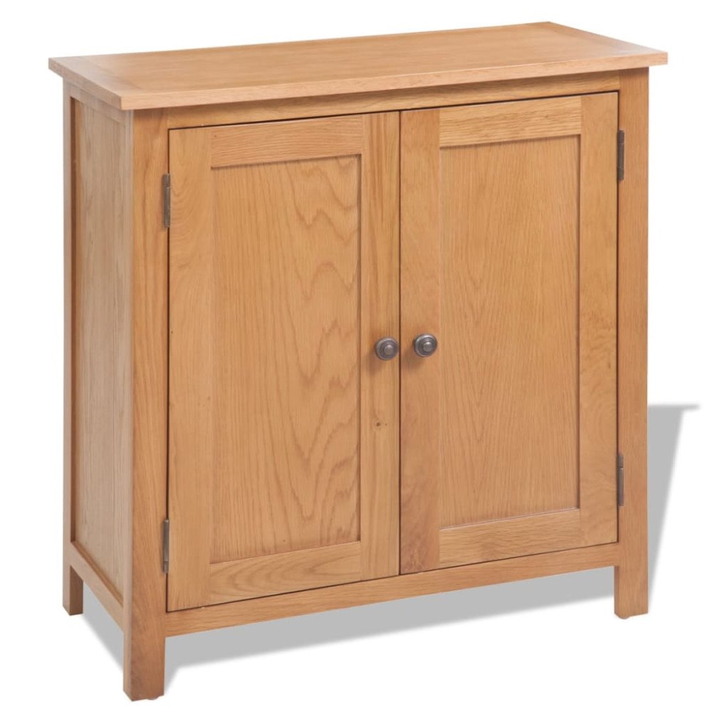vidaXL Skänk 70x35x75 cm massiv ek