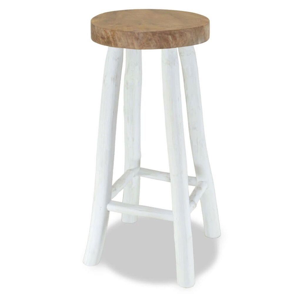 vidaXL Barstol massiv teak