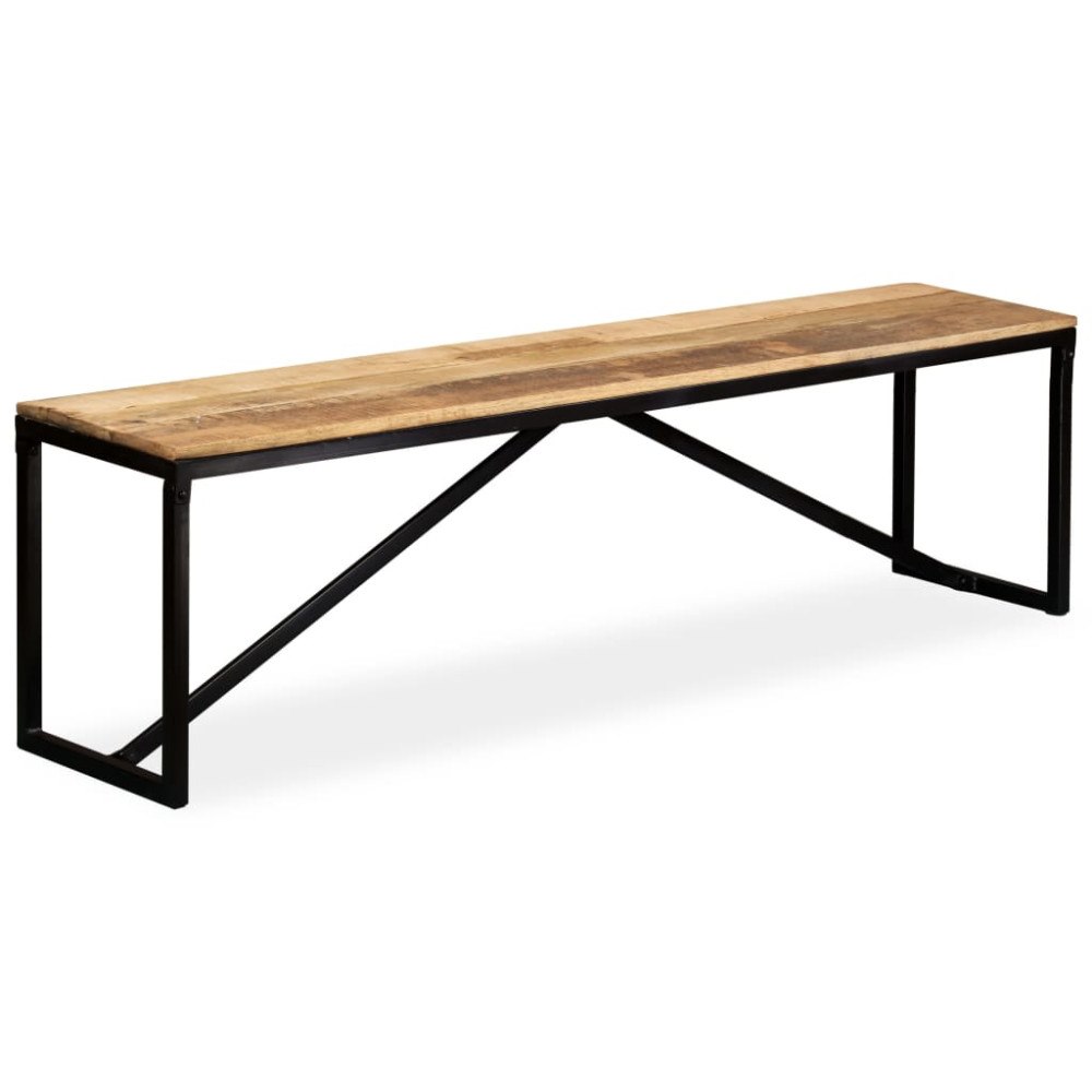 vidaXL Bänk massivt mangoträ 160x35x45 cm