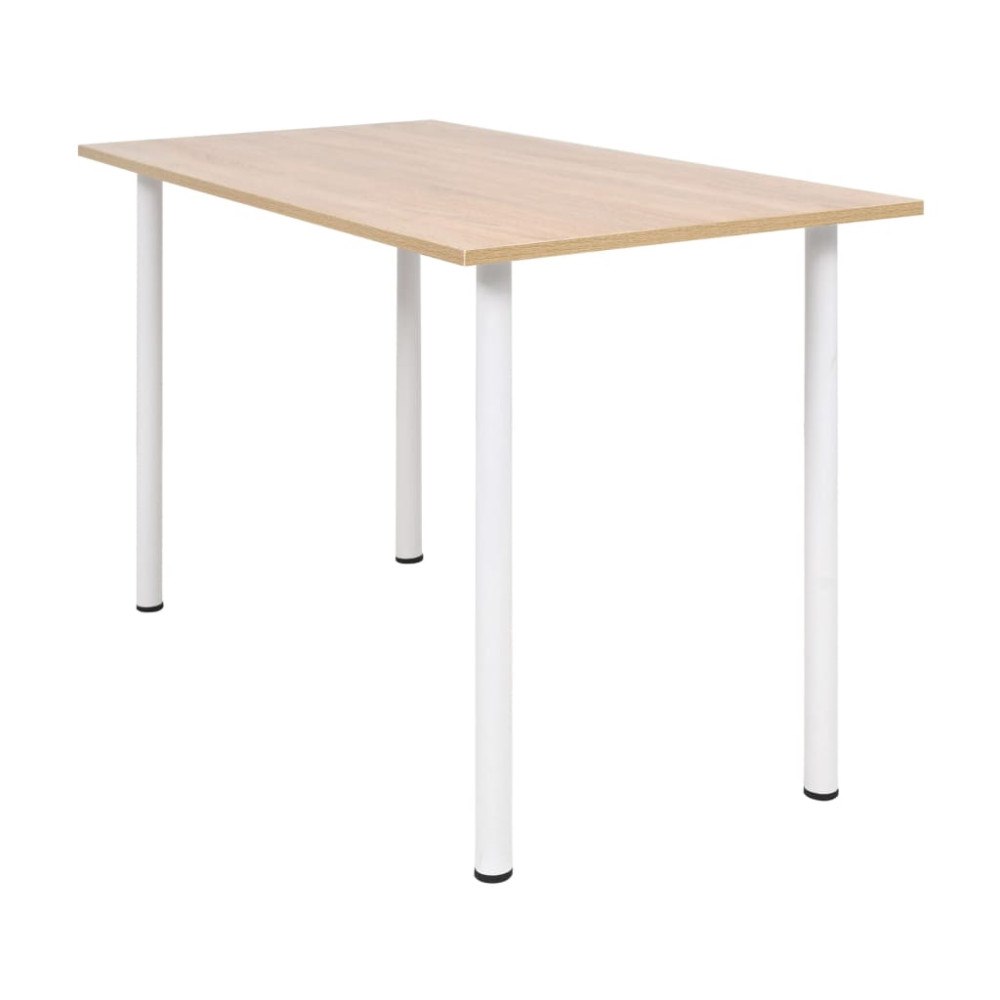 vidaXL Matbord 120x60x73 cm ekfärg och vit