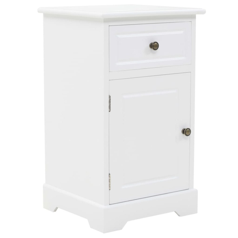 vidaXL Nattduksbord MDF och furu 35x32x59 cm