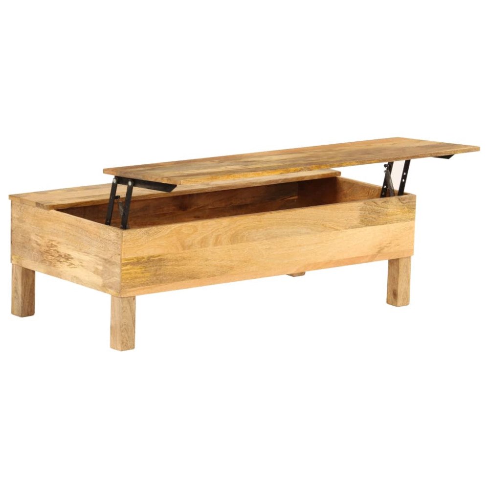 vidaXL Soffbord massivt mangoträ 110x55x35 cm