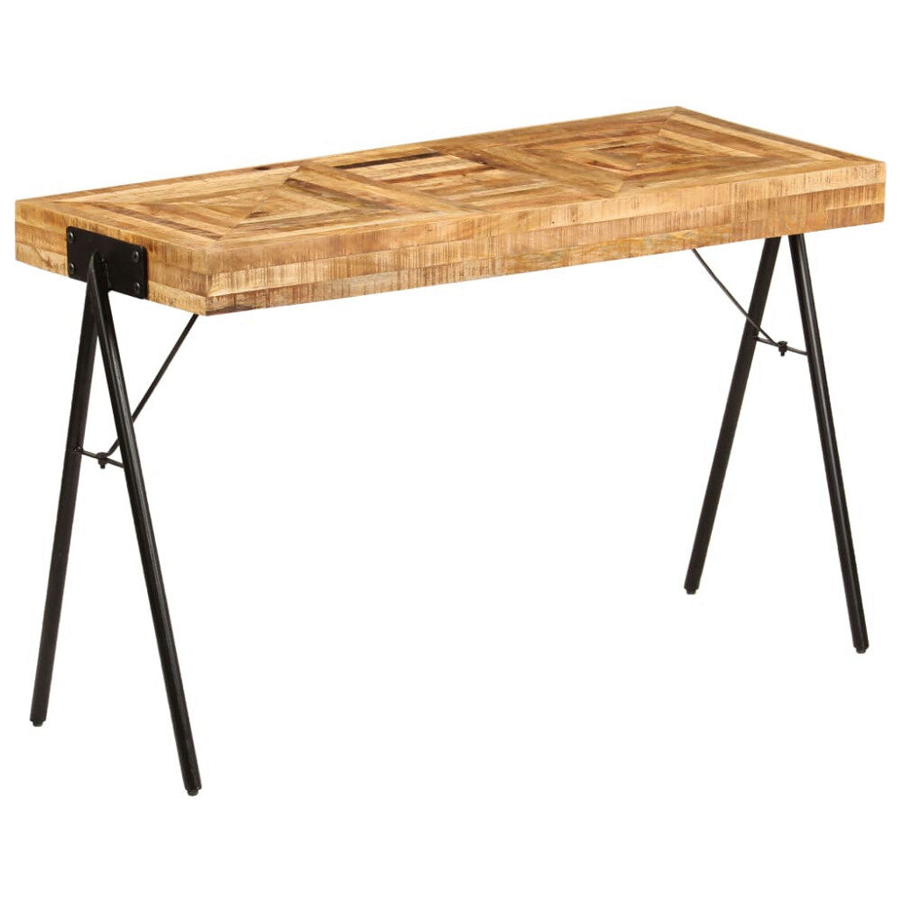 vidaXL Skrivbord massivt mangoträ 118x50x75 cm