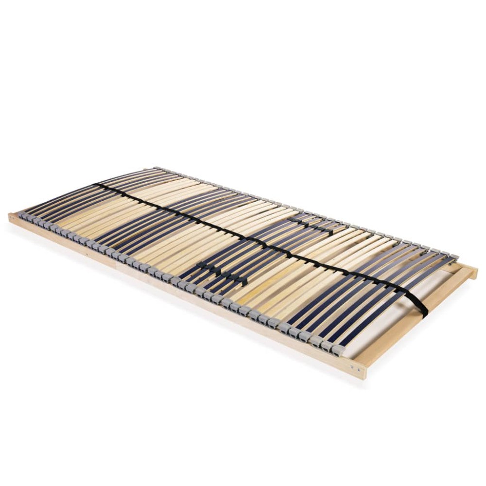 vidaXL Ribbotten utan madrass med 42 ribbor 7 zoner 100x200 cm
