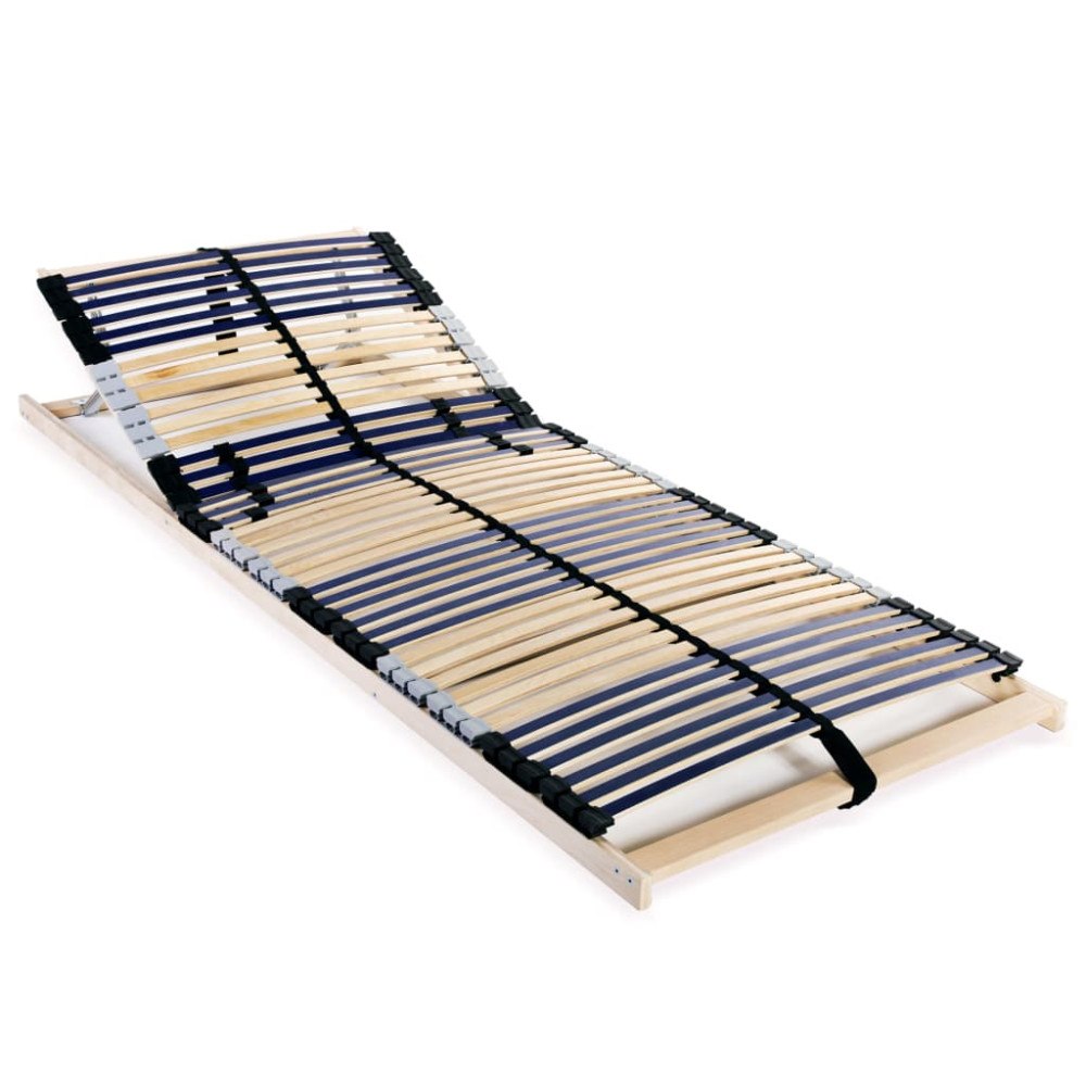 vidaXL Ribbotten utan madrass med 42 ribbor 7 zoner 80x200 cm