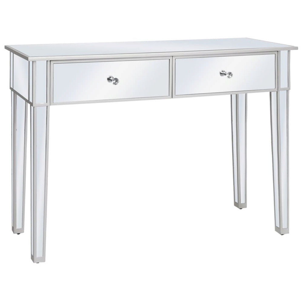vidaXL Konsolbord spegel MDF och glas 106,5x38x76,5 cm
