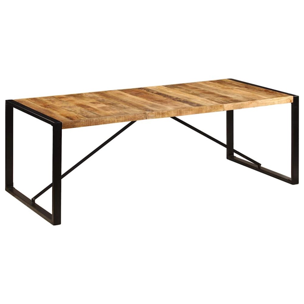 vidaXL Matbord 220x100x75 cm massivt mangoträ