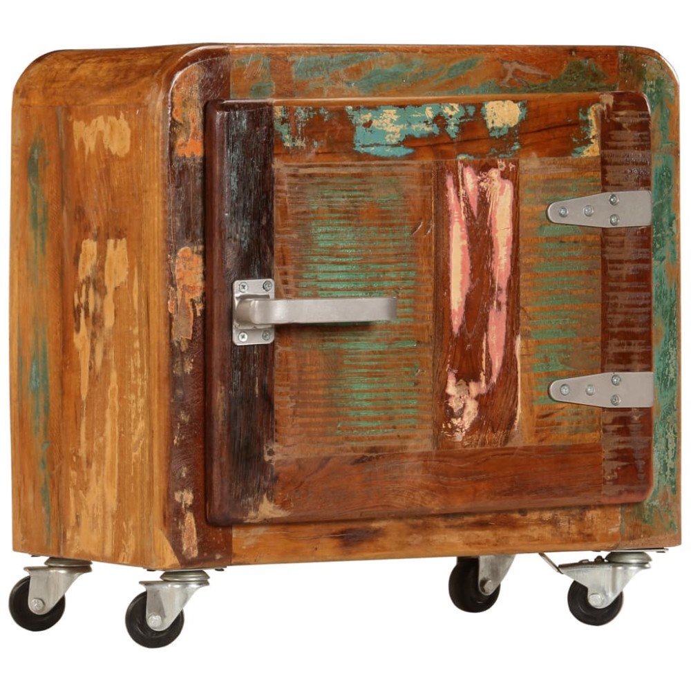 vidaXL Sängbord 50x30x50 cm massivt återvunnet trä