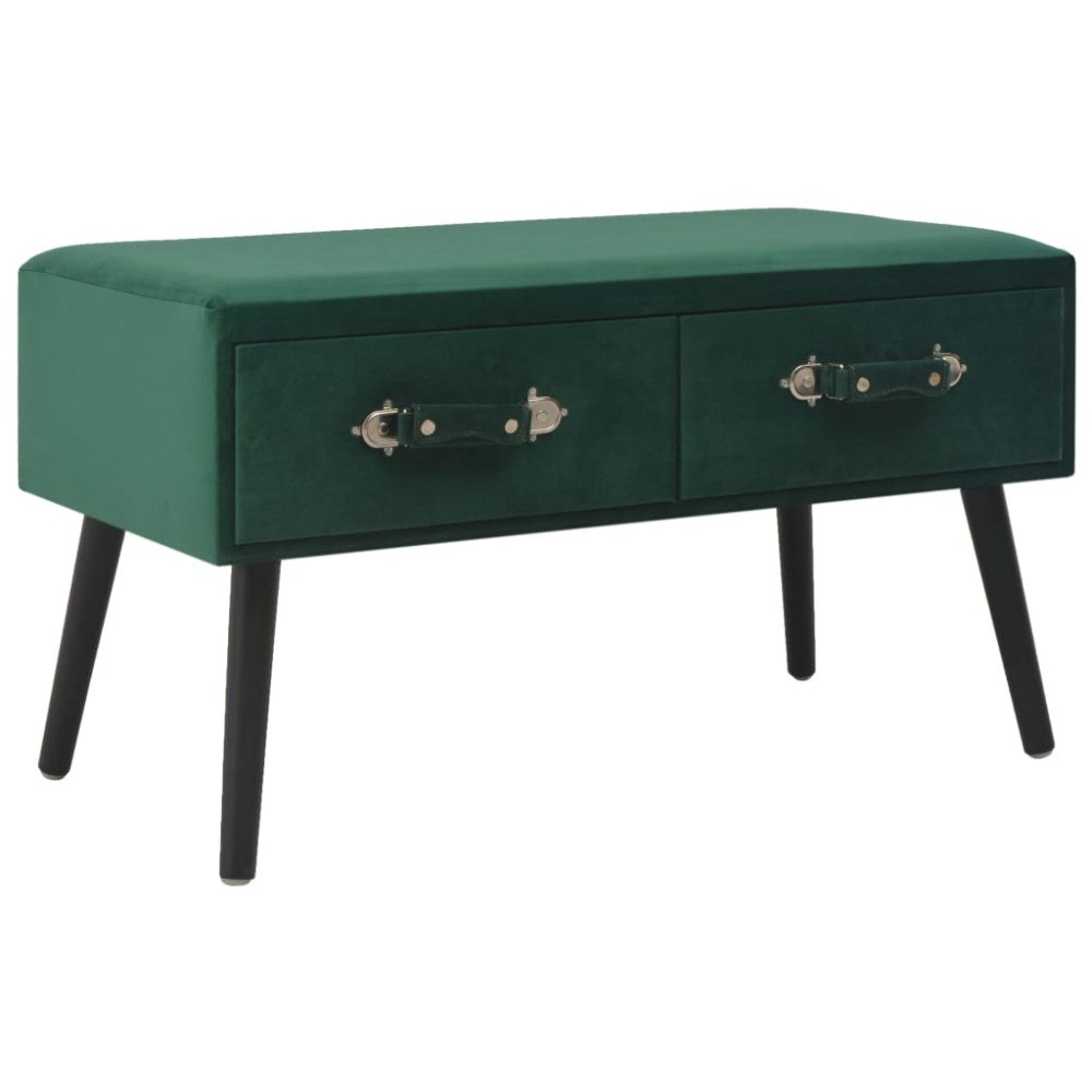 vidaXL Soffbord grön 80x40x46 cm sammet