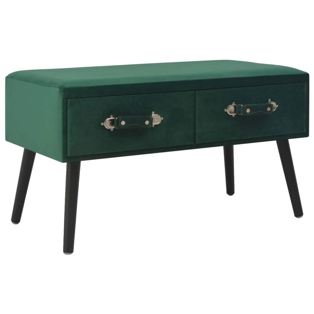 vidaXL Soffbord grön 80x40x46 cm sammet