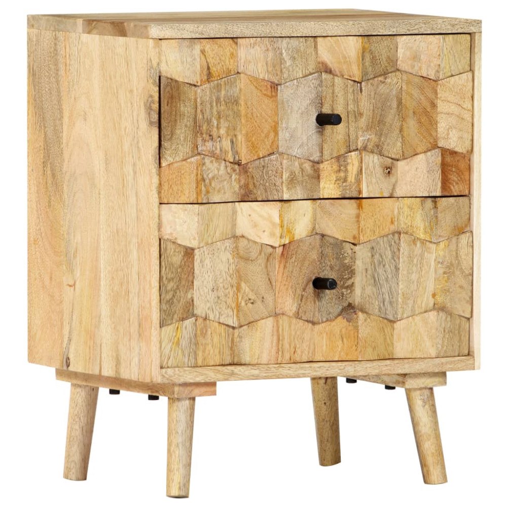 vidaXL Sängbord 40x30x50 cm massivt mangoträ