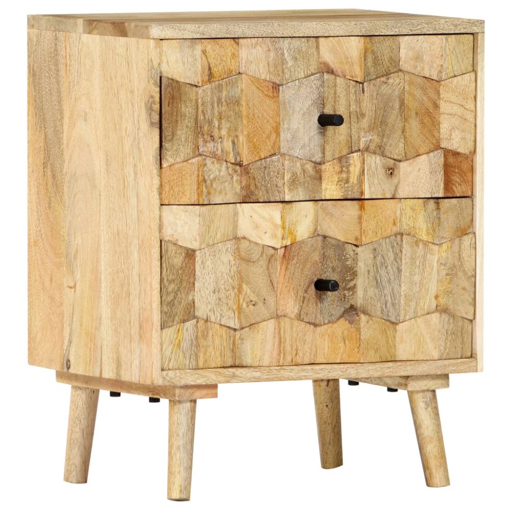 vidaXL Sängbord 40x30x50 cm massivt mangoträ
