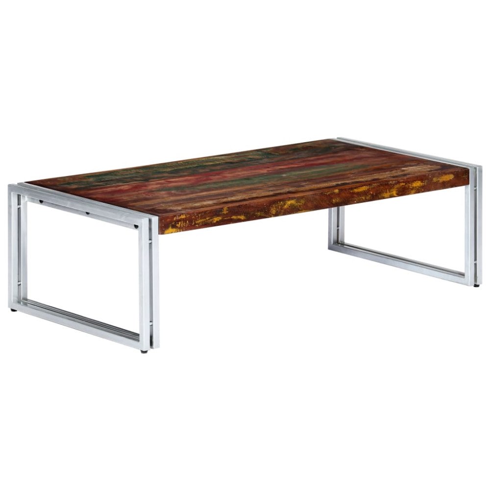 vidaXL Soffbord 120x60x35 cm massivt återvunnet trä