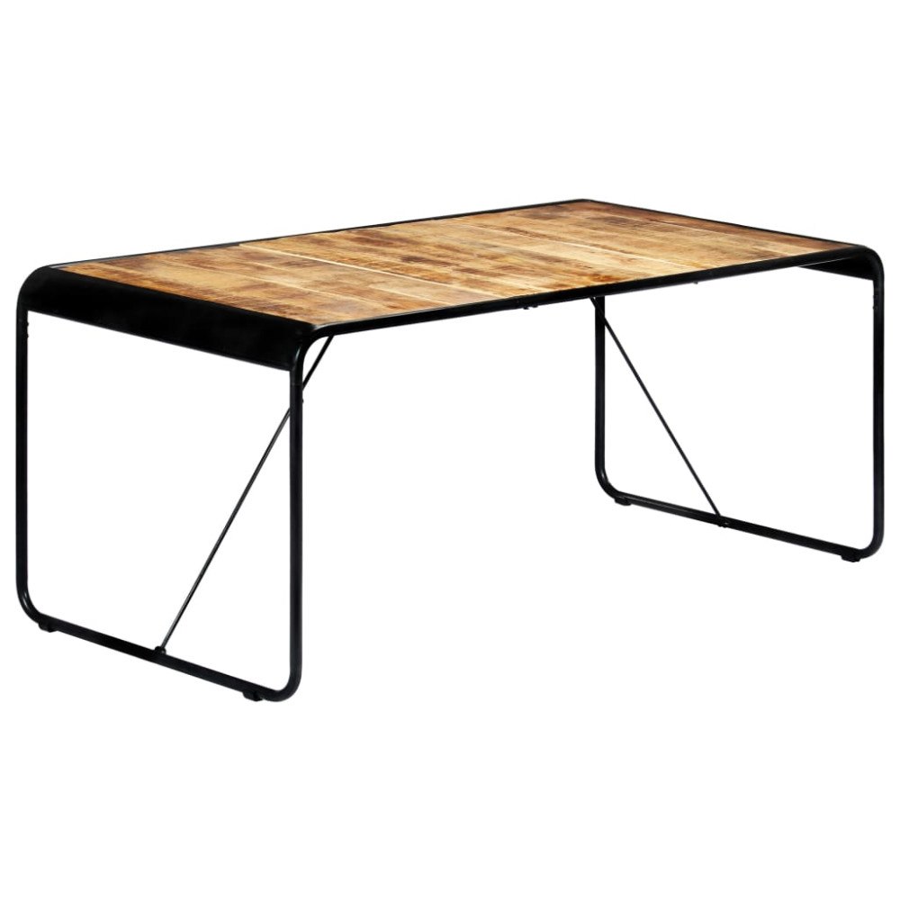 vidaXL Matbord 180x90x76 cm massivt robust mangoträ