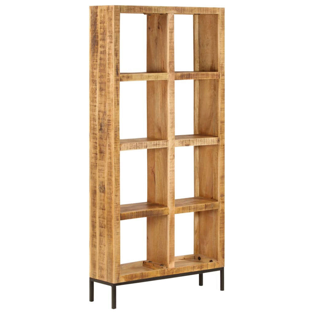 vidaXL Bokhylla 80x25x175 cm massivt mangoträ