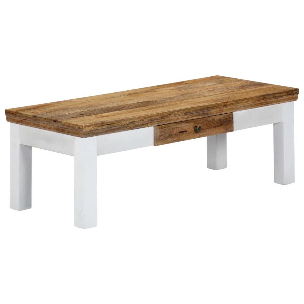 vidaXL Soffbord massivt mangoträ 110x50x40 cm